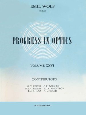 cover image of Progress in Optics
